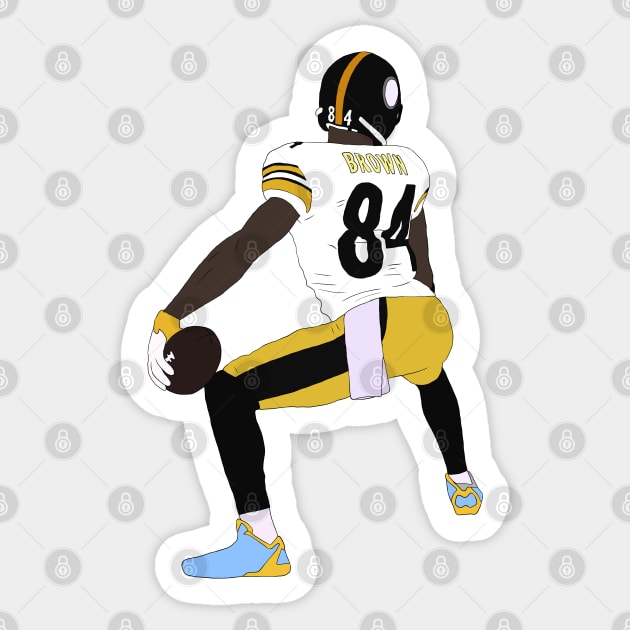 Antonio Brown Touchdown Celebration Sticker by rattraptees